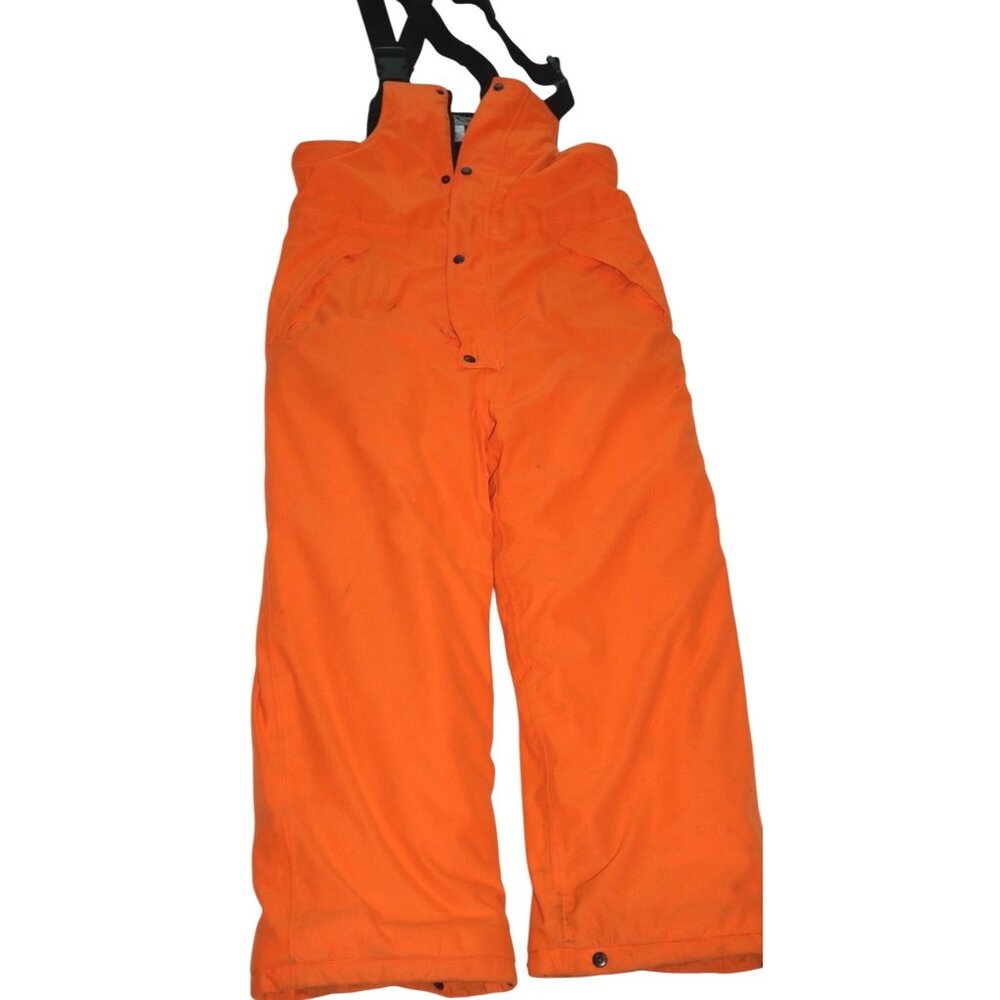 All Game Outfitters Blaze Orange Hunting Bib Pants Medium Insulated Warm